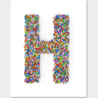 Sweet sprinkles - letter H Posters and Art